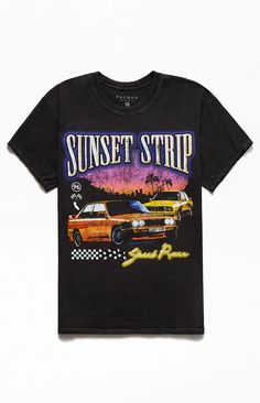 Sunset Stripe Vintage T-Shirt Men's Graphic Tees, Pacsun Mens, Graphic Tee Outfits, Keep It Cool, Sunset Strip, Graphic Tees Vintage, Summer Outfits Men, Retro Shirts, Mens Graphic Tee