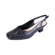 PEERAGE Cheryl women's extra wide width leather dress slingback shoes bring a fashionable touch with a stylish bow along the toe-cap. The adjustable buckle complements the 1.5" low-heel and a cushioned insole and a rubber sole for maximum surface traction. Features: Extra Wide (E) Leather Rubber Sole 1.5" Low-Heel Cushioned Insole Maximum Traction Outsole Questions? Contact Us Anytime Wide Width Shoes For Women Low Heels, Wide Width Shoes, Leather Dress Shoes, Slingback Shoes, Shoes Outlet, Slingback Pump, Leather Dress, Kitten Heel, Dress And Heels