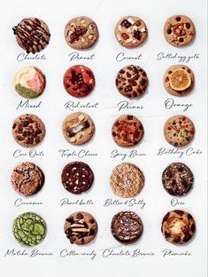 an image of different types of cookies