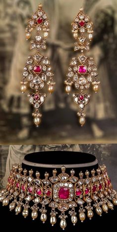 Gold Kundan Choker Set, Rajputi Set Design Gold, Uncut Choker, Rajasthan Jewellery, Polki Diamond Jewellery, Kundan Chandbali, Vintage Indian Jewelry, Coloring Books For Kids, Jadau Jewellery