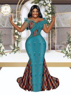 Engagement Kente Dress For Bride, Ombre Kente Dress Styles Classy, Kente Wedding Dress Gowns, Kente Engagement Dress, Kente Engagement Styles Ghana, Kente Bridal Styles, Kente Combination Styles, Ghana Kente Styles Traditional Weddings, Kente Dress Styles For Engagement