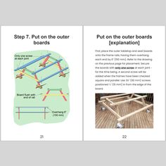 the instructions for how to build an outdoor table