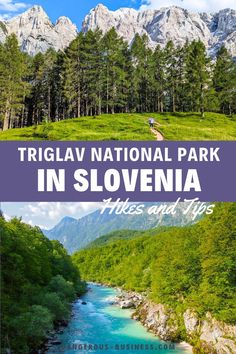 Forest Landscape with a Crystal River. With Text Reading: 13 AMAZING Things to Do in Triglav National Park in Slovenia. Travel Slovenia, Triglav National Park, Visit Slovenia, Best Places In Europe, Slovenia Travel, Balkans Travel, Eastern Europe Travel, Europe Trip Itinerary, Hiking National Parks