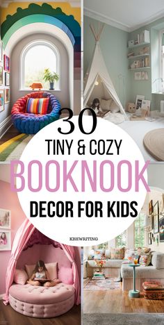 Create a cozy reading haven for kids with these 30 small book nook ideas for kids! From snug corners to imaginative spaces, these inspirations offer charming and inviting setups, perfect for fostering a love for reading and imagination. #KidsBookNook #ReadingCorner Reading Nook In Playroom, Kids Bedroom Bookshelf Ideas, Kids Reading Nooks, Closet Library Nook, Kids Reading Nook Corner, Walk In Closet Reading Nook, Toddler Reading Nook Boy