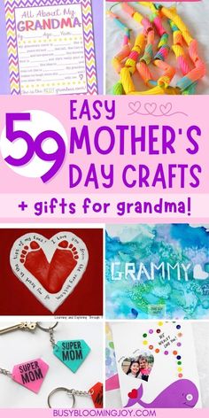 mothers day crafts and gifts for grandmas