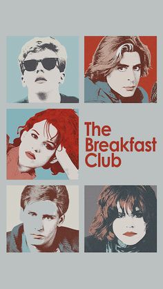 the breakfast club poster with four different people