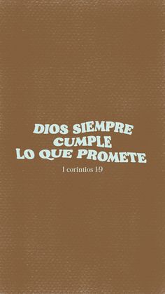 a brown book with the words dios sempre cumple lo que promete