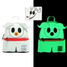 Loungefly The Nightmare Before Christmas Zero Glow In The Dark Mini Backpack And Wallet Brand New - With Tags Adjustable Straps Zip Around Closure Backpack Dimensions 10.5h X 9w X 5d White Backpack For Halloween, White Halloween Backpack For Travel, White Halloween-themed Travel Backpack, Halloween White Backpack, White Halloween Backpack, Nightmare Before Christmas Zero, Loungefly Bag, Barbie Stuff, The Nightmare Before Christmas