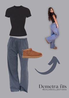 Outfits With Navy Blue Sweatpants, Comfy Fall Outfits Sweatpants, Anastasia Pants Outfit Brandy, Blue Sweatpants Outfit Aesthetic, How To Style Navy Blue Sweatpants, Demetra Dias Aesthetic, How To Style Blue Sweatpants, Anastasia Sweatpants Outfit, Outfits With Blue Sweatpants