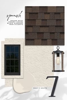 Brown Shingles House Colors, Brown Roof House Colors Exterior Paint, Brown Roof House Colors, Brown Roof Houses, Spanish Style Home Exterior, Brown House Exterior, Spanish Style Exterior, Home Exterior Colors Schemes, Black Windows Exterior