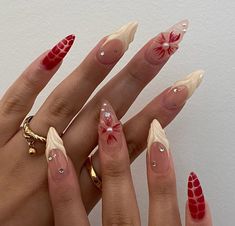 Almond Acrylic Nails Designs, Asian Nails, Classy Acrylic Nails, Acrylic Nails Coffin Pink, Almond Acrylic Nails, Long Square Acrylic Nails, Unique Acrylic Nails, Square Acrylic Nails