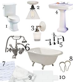 the bathroom is all white and has many different items to choose from, including a bathtub