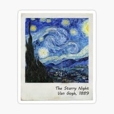 the starry night van gogh sticker