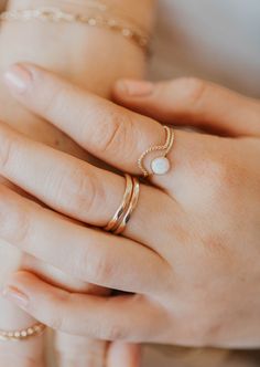 Originally designed to be paired with one of our Gemstone Rings, our Dune Ring stacks beautifully with any Stacking Bands and can hold it's own as a solo ring, too. Twisted wire is hand-shaped and made into a unique stacking ring. Available in 14kt Gold Fill + Sterling Silver. Handmade in Eau Claire, WI. Our jewelry is handmade so each piece will be unique and may vary slightly from what is pictured. Ring Stacks, Backdrops Necklace, Second Piercing, Zodiac Rings, Hoop Charms, Stacking Bands, Twisted Wire, Jewelry Case, Stacking Ring