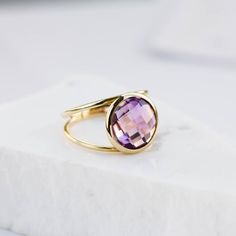 Purple Amethyst double ring in 14K solid gold. A statement ring with a natural amethyst gemstone. A perfect gold ring for women, dainty and subtle that adds glam to every outfit. The best Valentine's Day gift. 100% handcrafted with love!D E T A I L S● Metal: 14K solid gold, 14K white gold or 14K rose gold● Gemstone: Purple Amethyst, briolette cut● Stone Diameter: 10mm (0.4in)  and 12mm (0.5in)R I N G ∙ S I Z I N GFor General Reference:● we use standard US Ring Sizing● an average women's ring fin Fine Jewelry Yellow Gold Amethyst Open Ring, 14k Gold Amethyst Open Ring, Gold Amethyst Open Ring In 14k, Gold Amethyst Open Ring In 14k Gold, Gold Open Amethyst Ring With Ethical Gemstones, Fine Jewelry Amethyst Gold Ring, Fine Jewelry Gold Amethyst Ring, Fine Jewelry Gold Ring With Amethyst, Yellow Gold Amethyst Open Ring For Promise