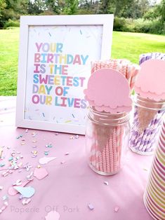 Ice Cream Birthday Party Theme, Party Ideas For Girls, Sprinkles Birthday Party, 4de Verjaardag, Candy Birthday Party