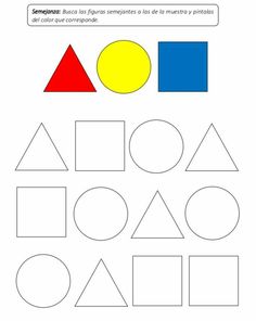 an image of shapes to be colored in