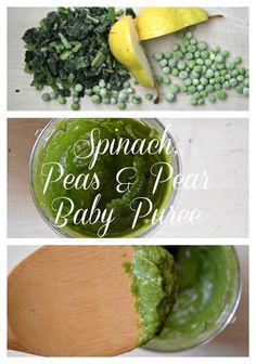 spinach peas and pea baby puree