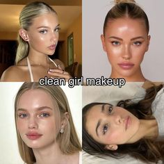 Grunge Natural Makeup, Makeup Styles To Try, Different Makeup Styles, Makeup Types, Types Of Makeup Looks, Makeup Asthetic, Clean Girl Makeup, Makeup Tuts, Teasing Brush