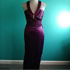 Beautiful Gown! Nwt Purple Gown For Night Out, Glamorous Purple Maxi Dress For Formal Occasions, Purple Evening Dress For Formal Occasions, Elegant Purple Maxi Dress For Prom, Purple Maxi Dress For Prom Season Formal, Purple Formal Maxi Dress For Prom, Purple Formal Maxi Dress For Prom Season, Purple Full Length Maxi Dress For Formal Occasions, Elegant Full Length Purple Evening Dress