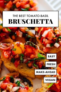 the best tomato basil bruschetta recipe