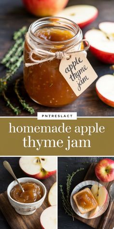 This apple thyme jam combines the natural sweetness of apples with the subtle herbal flavor of fresh thyme. Perfect on toast, biscuits, or paired with cheese, this jam feels fancy but is super simple to make at home. Add it to your pantry for a touch of autumn flavors anytime you want.

#applejam #homemadejam #fallrecipes #preserves