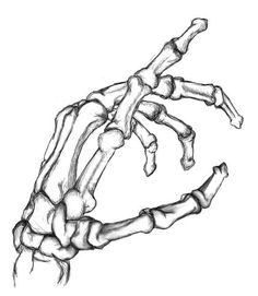 a drawing of a human hand holding something