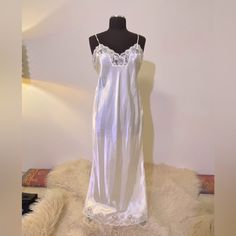 Vintage 90s Nordstrom Silky White Nightgown Set Like New, Never Worn White Bias Cut Nightgown For Sleep, White Nightgown, Nightgown Sets, Women's Nightgowns, Nightgowns, Anime Demon, Nightwear, Night Gown, Women's Intimates