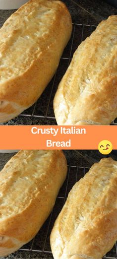 three different types of bread cooling on a rack