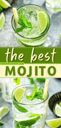 The Best Mojito Recipe, summer cocktails, alcoholic drinks Homemade Simple Syrup, Best Mojito Recipe, Mojito Recipe Classic, Classic Mojito, Mojito Mocktail, Summer Drinks Alcohol, Huevos Fritos, Mojito Recipe, Alcoholic Drink