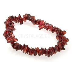 Garnet Gemstone Chip Bracelet  - Buy now at www.crystalage.com Garnet Gemstone, Bracelet Jewelry