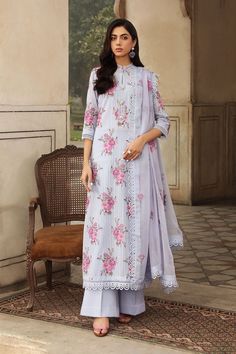 Bareeze Lawn Design 2022, Bareeze Lawn Design, Bareeze Embroidered, Cotton Sharara, Lawn Dress Design, Desi Dress, Dress Designing, Branded Clothes