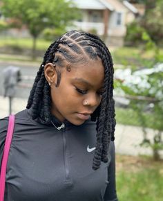 Two Strand Twist Loc Retwist, Dreadlock Styles For Women Short Hair, Women Loc Retwist Styles, Ras Hairstyles For Women, Dressy Loc Hairstyles, Cute Loc Retwist Styles, Two Strand Bob Locs, Retwist Hairstyles For Short Locs