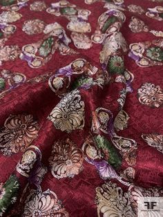 SKU: 12667 Content: 100% Silk Color: Maroon / Mossy Green / Brown Width: 44 inches Elegant Multicolor Brocade Fabric, Festive Jacquard Fabric For Party, Festive Party Jacquard Fabric, Festive Floral Print Fabric, Swim Jewelry, Mossy Green, Indian Prints, Fashion Fabric, Vintage Silk