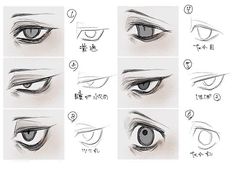 how to draw an anime eye step by step drawing for beginners and advanced students