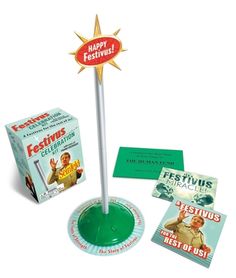 the festivus celebration game is in its original box and includes cards