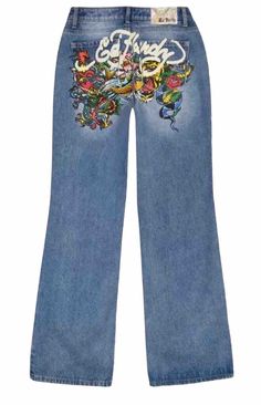 Ed Hardy Women’s Multi Tattoo Baggy jean Low Waist Blue Multicolor Sz 28 NWT. Condition is New with tags. Shipped with USPS Ground Advantage. Waist 15” Front rise 10” Hips 20.5” Inseam 32” Leg opening 10.5” High Rise Blue Jeans For Streetwear, Blue Relaxed Fit Mid-rise Flare Jeans, Blue Mid-rise Relaxed Fit Flare Jeans, Blue Mid-rise Relaxed Fit Cropped Jeans, Mid-rise Blue Jeans For Streetwear, Trendy Blue Relaxed Fit Flare Jeans, Blue Trendy Relaxed Fit Flare Jeans, Blue Straight Leg Cropped Denim Jeans, Trendy Blue Relaxed Fit Jeans