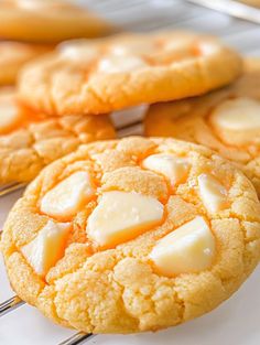 Creamsicle Orange Cookies Recipe for Sweet Delight Portobello Mushroom Recipes, Banana Fritters, Fritter Recipes, Cookie Do, Dessert Lover, Sweet Delights, Gluten Free Cookies, White Chocolate Chips