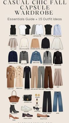 Fall Outfits Staples, Chic Casual Shoes, Autumn 2024 Work Outfits, Classic And Natural Style, Fall Outfits Women Basic, Woman Wardrobe Essentials, Fall Clothes Shopping List, Woman Autumn Outfits, Fall Outfits Classic Minimal Chic