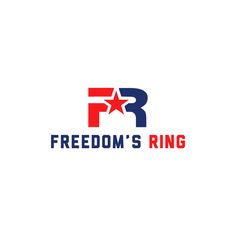 the logo for freedom's ring is shown in red, white and blue colors