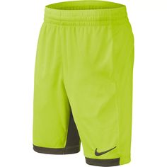 Perfect for practice, dress him in the Nike® Trophy Training Shorts. Dri-FIT® technology offers sweat-wicking comfort while the stretch waistband allows him to adjust the fit. With mesh-lined pockets to secure small essentials, he can head to any after-school activity with ease. Complete with the iconic Swoosh™ design, your young athlete will love sporting this classic Nike® style. FEATURES: Lightweight training shorts Dri-FIT® technology Stretch waistband with internal drawcord Mesh-lined pocke Nike Green Shorts With Built-in Liner, Nike Green Shorts For Spring, Nike Green Athletic Shorts For Spring, After School Activity, Nike Boys, Young Athletes, Afterschool Activities, Nike Boy, Training Shorts