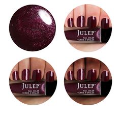 Julep- Marla: burgundy with silver shimmer. --OWN it & obsessed. It's a beautiful vampy Autumn or Winter color. Classy Nail Art, Boho Glam, Up Tattoos, Winter Color, Classy Nails, Nail Polishes, Beauty Nails