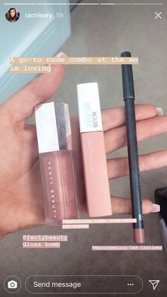 Fenty Beauty Lipstick, Lipstick Combos, Makeup Accesories, Maybelline Super Stay