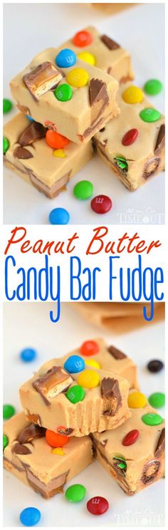 peanut butter candy bar fudge is an easy and delicious treat for the kids to enjoy