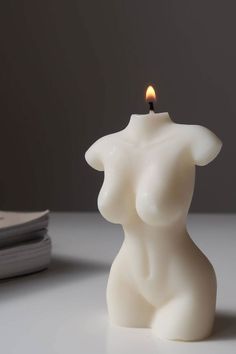 a candle that is sitting on a table