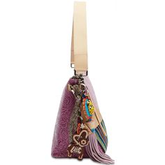 The little sister to the Hobo bucket bag, our Wedge is great to store all your essentials. This bag’s interior pockets and roomy layout make it easy to hold everything you need by your side with the crossbody strap or on hand with the leather shoulder strap. Details & Sizing Mena fuchsia tooled leather exterior Includes hand-painted paper mache jaguar charm with lilac leather tassel and our Donkito Charm Interior slide pocket, zipper pocket, credit card slots, and hook-clip lanyard Includes two Double Handle Bucket Bag With Handle Drop, Bucket Hobo Bag For Travel, Leather Handles Bucket Bag For Shopping, Crossbody Bucket Bag With Leather Handles For Shopping, Daily Use Bucket Hobo Bag With Detachable Strap, Bucket Hobo Bag With Detachable Strap For Daily Use, Leather Handle Crossbody Bucket Bag For Shopping, Crossbody Hobo Bag With Detachable Handle, On-the-go Hobo Bag With Top Handle