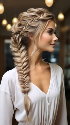 25 Mermaid-Inspired Fishtail Braids Bridesmaids Braids Hairstyles, One Side Fishtail Braid, Sideswept Braided Hairstyles, Fishtail Braid Bridal Hair, Mock Braid Hairstyles, Fishbraids Hairstyles, Wedding French Braid, Wedding Hairstyles For Long Hair Braid, Wedding Braids For Long Hair