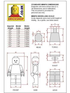 instructions for how to build a lego minifigure