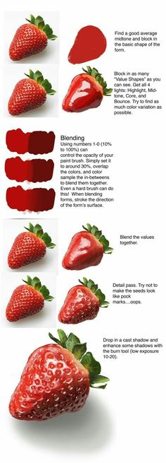 some strawberries with different colors on them and the text below it reads, how to use