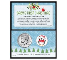 the baby's first christmas commemorative coin